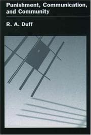 Tapa de Punishment, Communication, and Community (Studies in Crime and Public Policy)