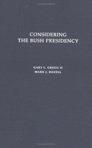 Tapa de Considering the Bush presidency