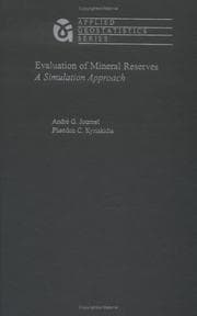 Tapa de Evaluation of mineral reserves