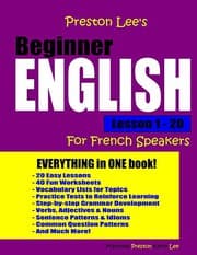 Tapa de Preston Lee's Beginner English Lesson 1 - 20 For French Speakers