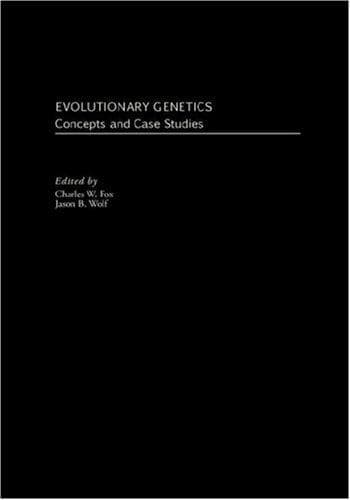 Tapa de Evolutionary genetics