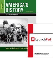Tapa de America's History 8e V1 & LaunchPad