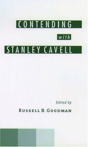 Tapa de Contending with Stanley Cavell