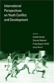 Tapa de International Perspectives on Youth Conflict and Development