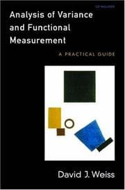 Tapa de Analysis of variance and functional measurement