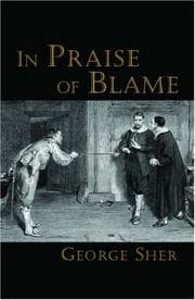 Tapa de In praise of blame
