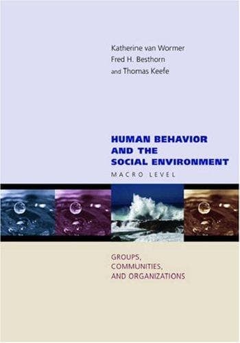 Tapa de Human behavior and the social environment, macro level