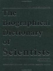 Tapa de The biographical dictionary of scientists