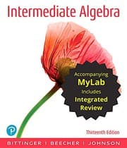 Tapa de Intermediate Algebra with Integrated Review and Worksheets plus MyLab Math with Pearson eText -- 24 Month Access Card Package