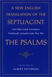 Tapa de A New English Translation of the Septuagint