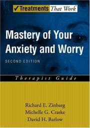 Tapa de Mastery of your anxiety and worry