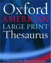 Tapa de Oxford American large print thesaurus