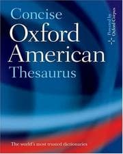 Tapa de Concise Oxford American thesaurus