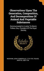 Tapa de Observations Upon The Generation, Composition, And Decomposition Of Animal And Vegetable Substances