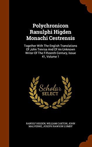 Tapa de Polychronicon Ranulphi Higden Monachi Cestrensis