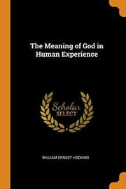 Tapa de The meaning of God in human experience