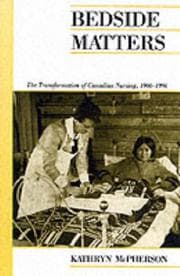 Tapa de Bedside Matters (Canadian Social History)