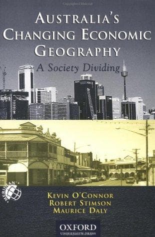 Tapa de Australia's changing economic geography