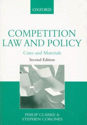 Tapa de Competition law and policy