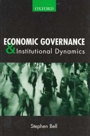 Tapa de Economic governance & institutional dynamics