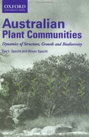 Tapa de Australian Plant Communities Dynamics of Structure Growth and Biodiversity