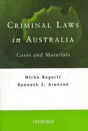 Tapa de Criminal laws in Australia