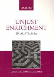 Tapa de Unjust enrichment in Australia