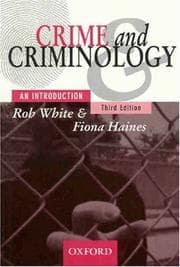 Tapa de Crime and criminology