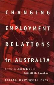 Tapa de Changing employment relations in Australia