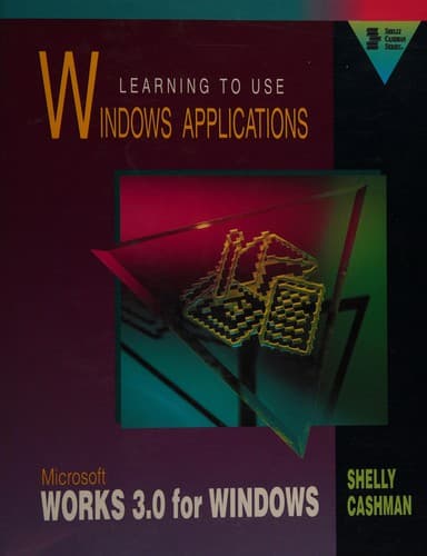 Tapa de Learning to use Windows applications.