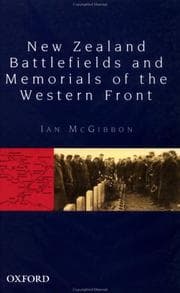 Tapa de New Zealand battlefields and memorials of the Western Front