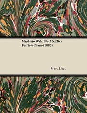 Tapa de Mephisto Waltz No.3 S.216 - For Solo Piano