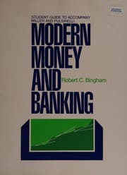 Tapa de Student guide to accompany Miler and Pulsinelli's "Modern money and banking"
