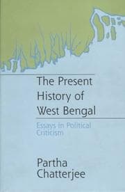 Tapa de The present history of West Bengal