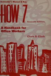 Tapa de How 7: A handbook for office workers