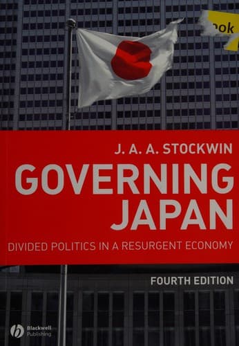 Tapa de Governing Japan