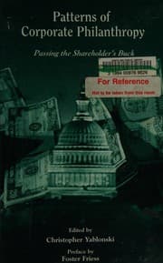 Tapa de Patterns of Corporate Philanthropy