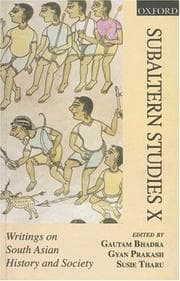 Tapa de Subaltern studies X