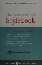 Tapa de Stylebook and briefing on media law