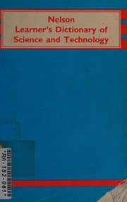 Tapa de Nelson learner's dictionary of science and technology