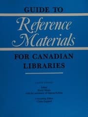 Tapa de Guide to reference materials for Canadian libraries