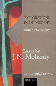 Tapa de Explorations in Indian Philosophy: Essays by J. N. Mohanty Volume 1