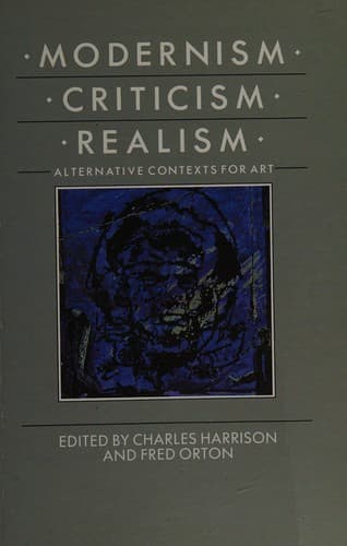 Tapa de Modernism, criticism, realism