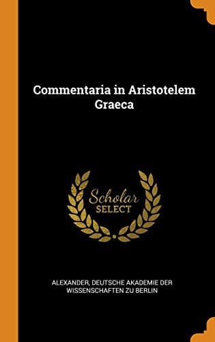 Tapa de Commentaria in Aristotelem Graeca