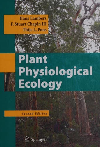 Tapa de Plant physiological ecology