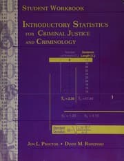 Tapa de Introductory Statistics for Criminal Justice and Criminology