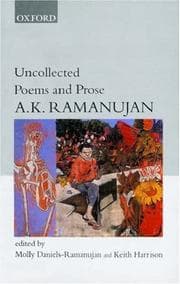 Tapa de Uncollected Poems and Prose