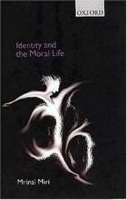 Tapa de Identity and the moral life