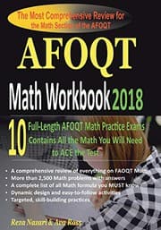 Tapa de AFOQT Math Workbook 2018