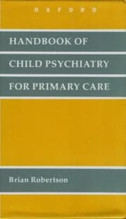 Tapa de Handbook of child psychiatry for primary care
